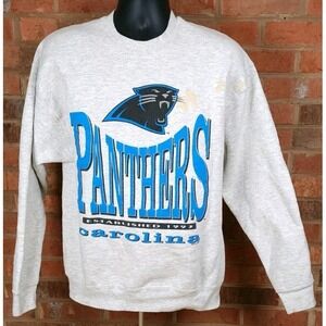 Vintage 1994 NFL Carolina Panthers Gray Crewneck Sweatshirt XL Salem Sportswear